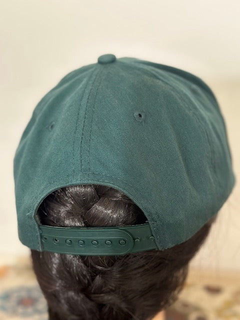 Upside  DownLA Embroidered Cap Hat color Hunter Green