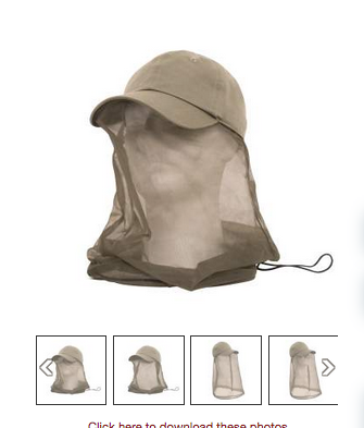 Operator Cap With Mosquito Net color khaki & Olive Drab